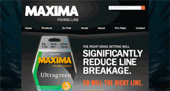 Desktop Screenshot of maximafishingline.com